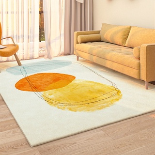 北歐ins客廳地毯現代簡約臥室床邊加厚短毛茶幾沙發家用陽臺地墊