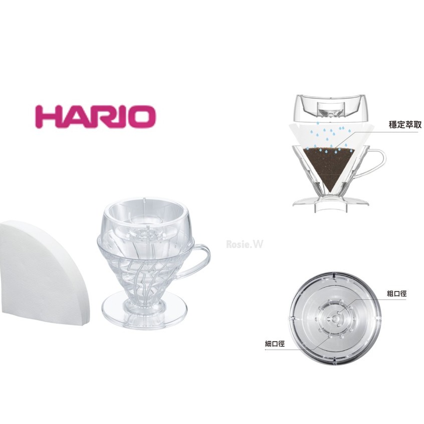 Hario V60 Drip-Assist分水器濾杯組 PDA-1524-T