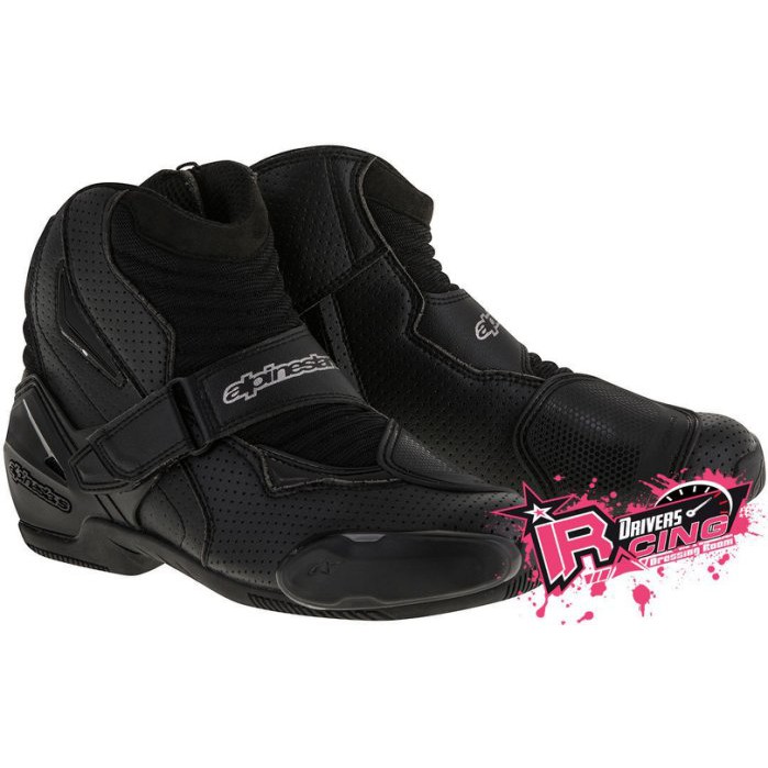 ♚賽車手的試衣間♚ Alpinestars® SMX-1 R Vented Black 打洞款 車靴 賽車靴