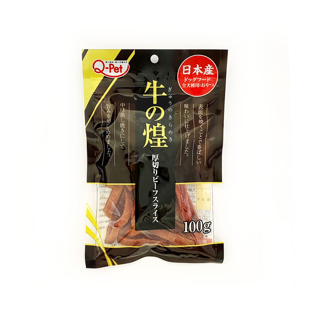 Q-PET巧沛 牛煌 厚切牛肉條 100ｇ【Donki日本唐吉訶德】