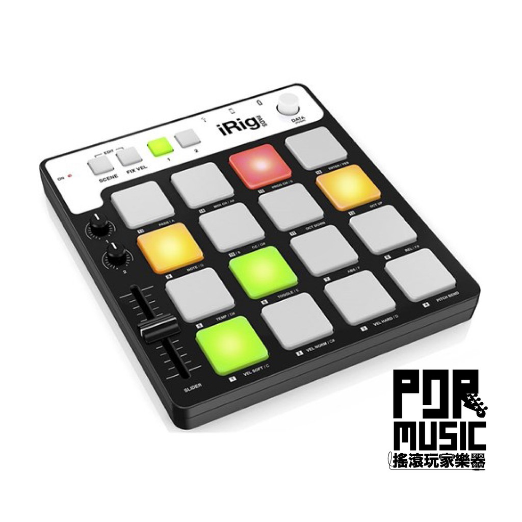 【搖滾玩家樂器】全新公司貨 IK Multimedia iRig Pads DJ 節奏 MIDI 控制器 手指鼓
