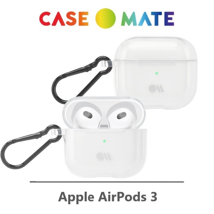 美國CASE-MATE AirPods (第3代) 防摔耳機保護殼 - 透明