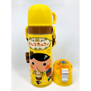 (小品日貨)現貨在臺 日本 Skater 超輕量 不銹鋼 2way 屁屁偵探 470ml 兒童 水壺 SKDC4