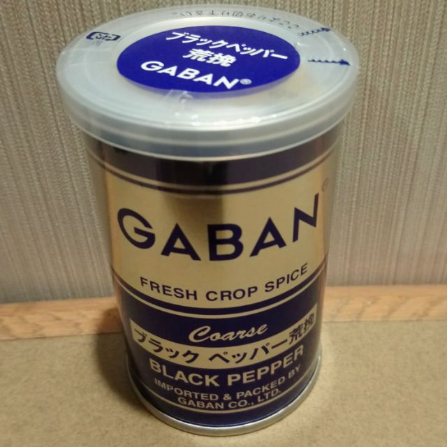 日本GABAN 粗粒黑胡椒 調味料  65g