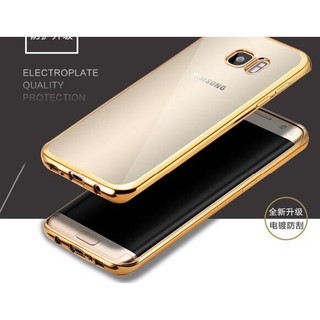 【YW3C】三星 S6 edge 手機保護套 超薄 超輕 samsung 簡約邊框 銀 金 玫瑰金 手機殼 透明 手機套