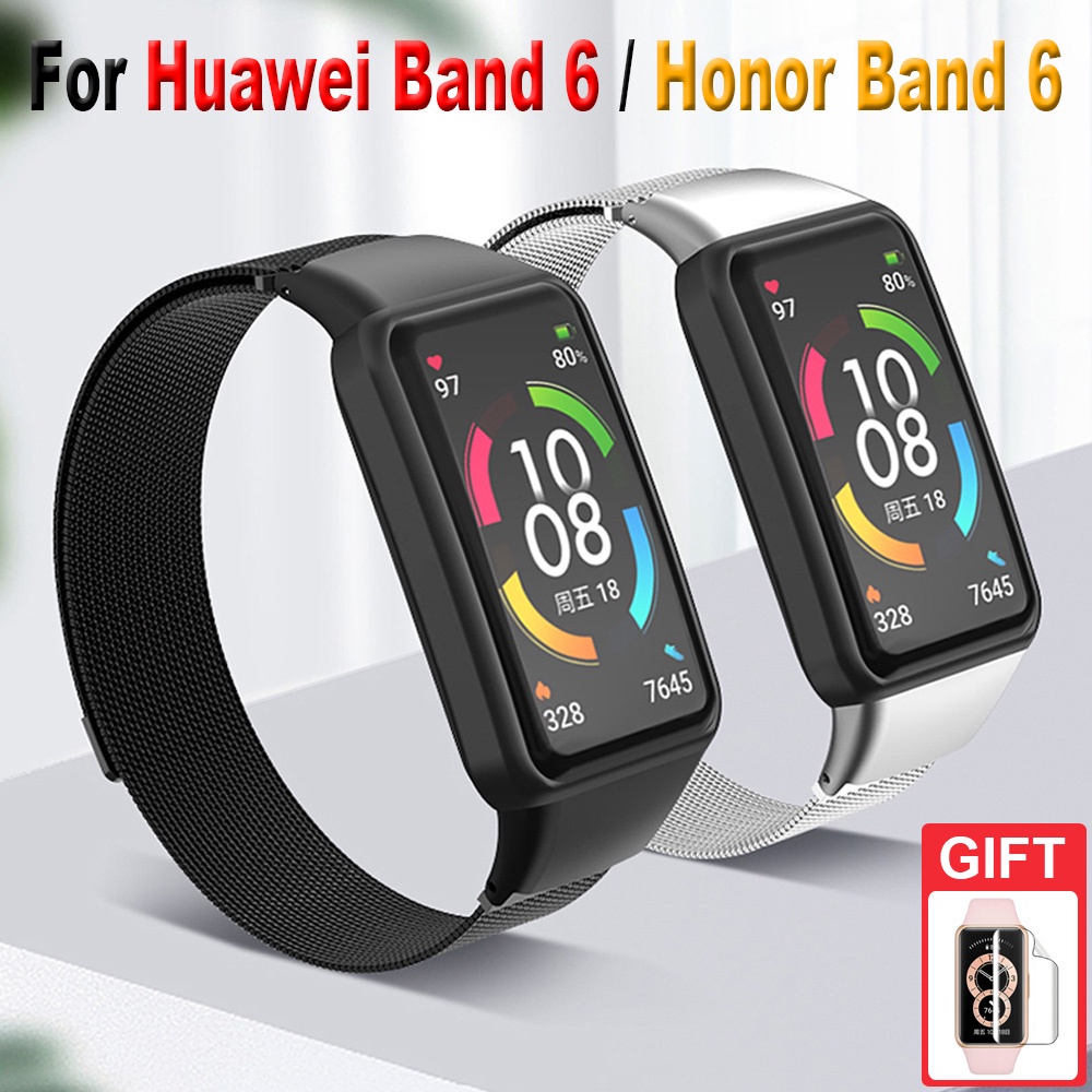 華為手環9錶帶 金屬錶帶 華為手環8 替換錶帶 適用於 Huawei Band 7 6 華為手環7 米蘭錶帶