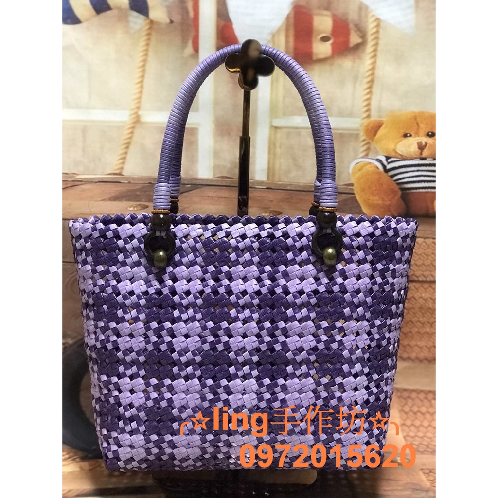 ╭☆ling手作坊☆╮A028紫色風打包帶材料包