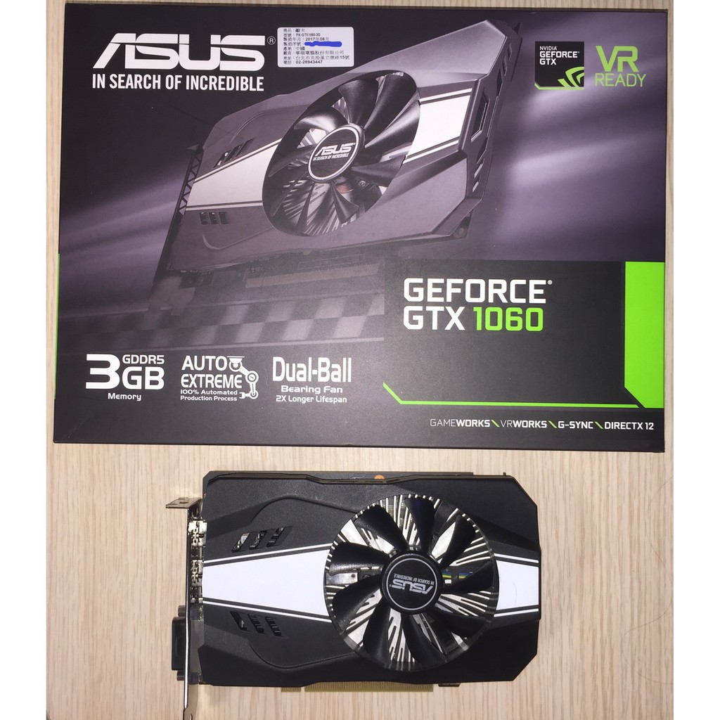 礦卡 ASUS 華碩 PH-GTX1060-3G 顯示卡 Asus GTX 1060 3G (下標前請先聊聊)