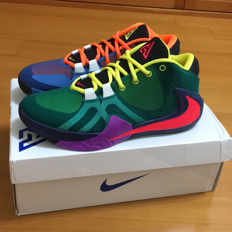 Nike zoom freak 1 multi 字母哥 鴛鴦 全新 us9.5