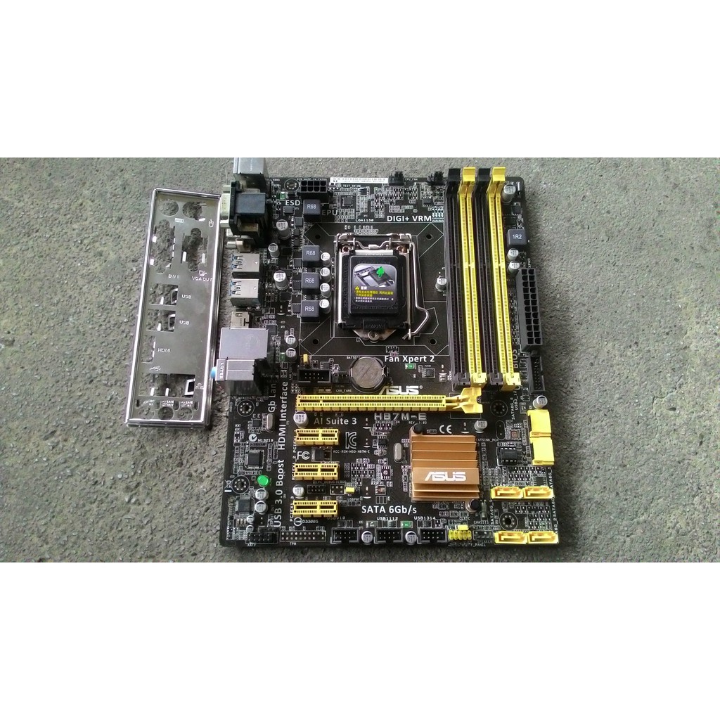 華碩 ASUS H87M-E LGA1150腳位主機板 良品