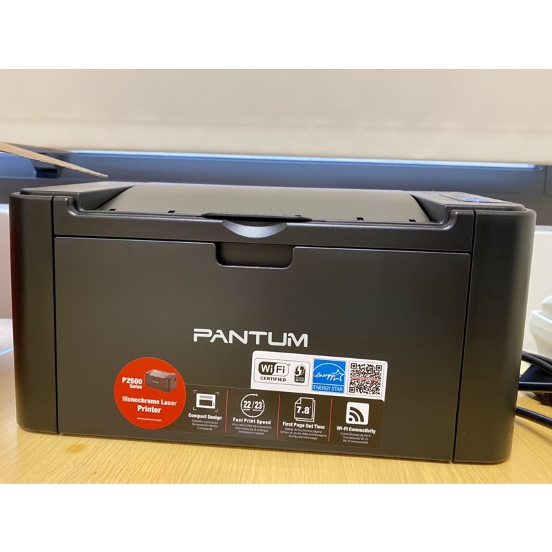 PANTUM 奔圖 P2500 / P2500W 黑白WIFI無線雷射印表機《學生、工作室、家庭、居家辦公最佳選擇》二手