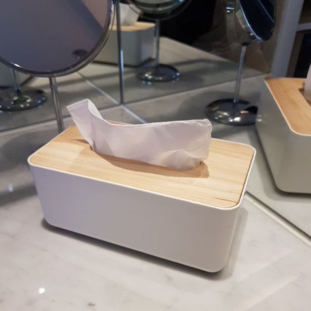 日本極簡原木面紙盒 北歐風 極簡風 Ikea風格 蝦皮購物