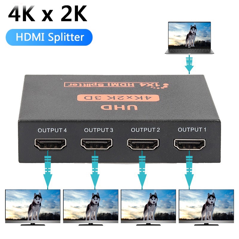 4k 2K 4 合 1 HDMI 電纜分配器高清 1080P 視頻切換器適配器 HDMI 集線器適用於 PS4 筆記本電