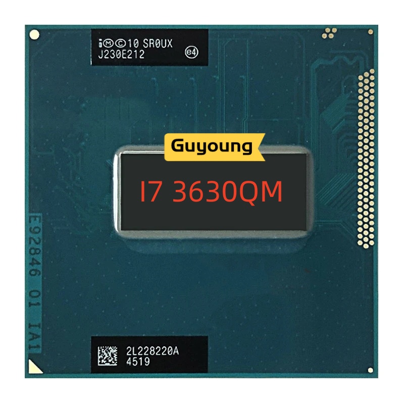 酷睿 i7-3630QM i7 3630QM SR0UX 2.4GHz 四核八線程 CPU 處理器 6M 45W 插槽
