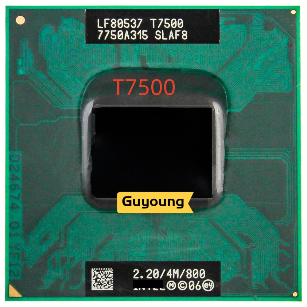 Core 2 Duo T7500 SLA44 SLAF8 CPU 4M 插槽 479 高速緩存 2.2GHz 800 雙