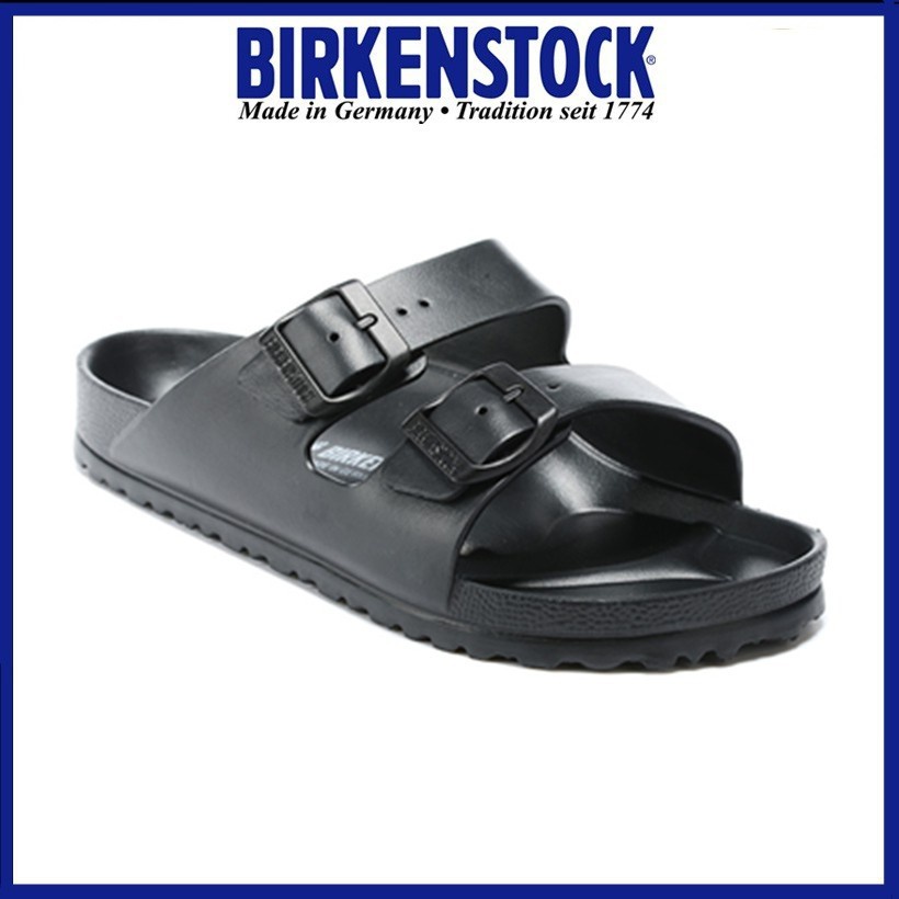 BIRKENSTOCK 勃肯男/女經典eva防水拖鞋沙灘休閒鞋亞利桑那系列黑色37-43