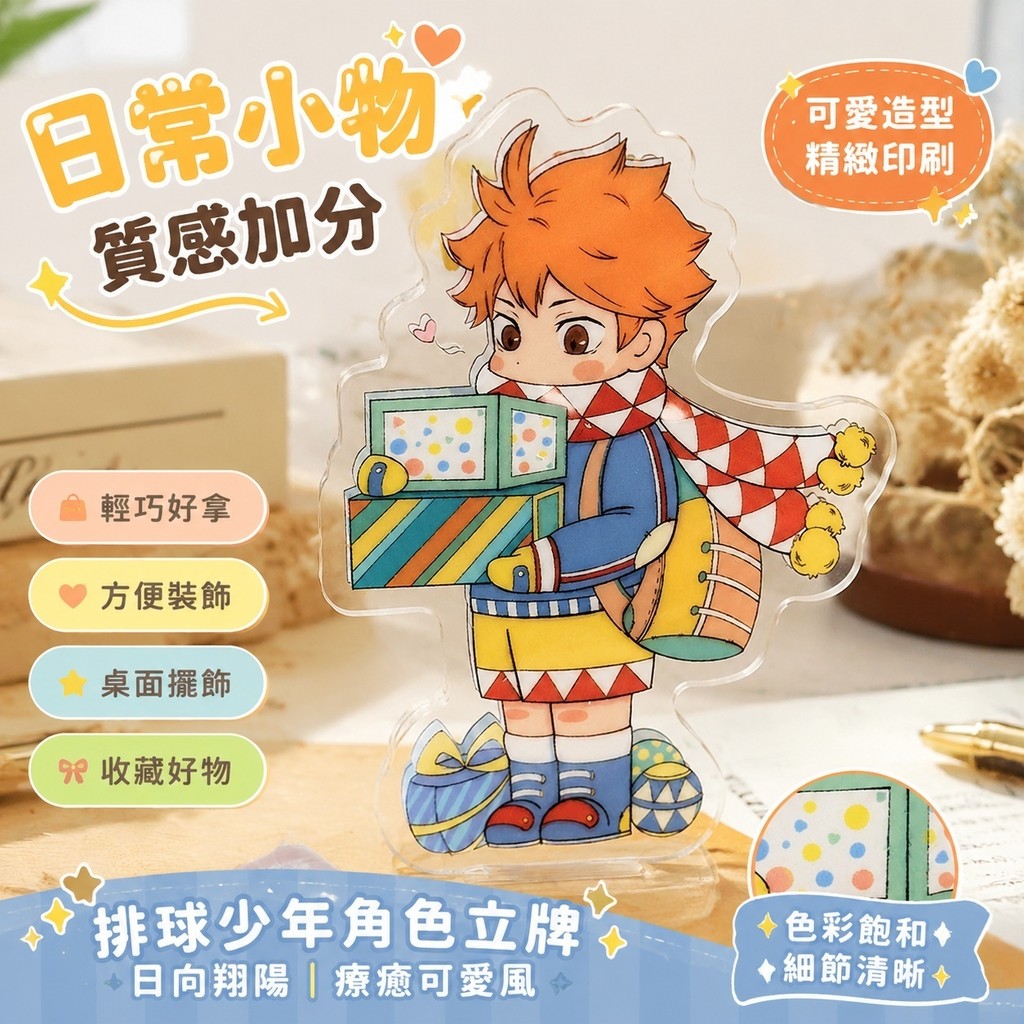 免運✨排球少年 藏壽司 ハイキュー 壓克力吊飾 / 徽章 日向翔陽 影山飛雄排球少年立牌日向翔陽影山飛雄亞克力桌面擺件自