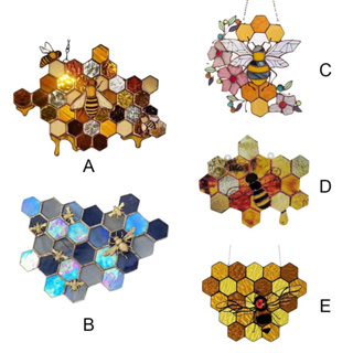 蜂巢壁飾 蜂蜜掛飾 戶外園林景觀裝飾蜜蜂飾品 田園蜂巢壁掛 家居裝飾園林吊飾