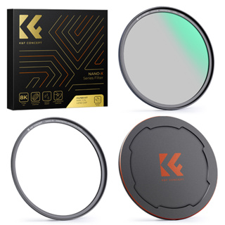 K&f Concept Magnetic CPL Nano X 圓形偏光濾光片套件,帶金屬蓋 49mm/52mm/55m