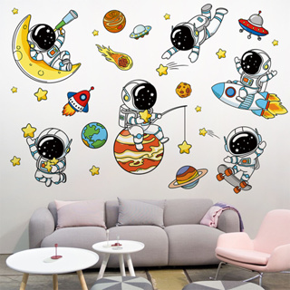 五象設計 太空漫遊牆貼兒童房牆面佈置兒童早教班級裝飾