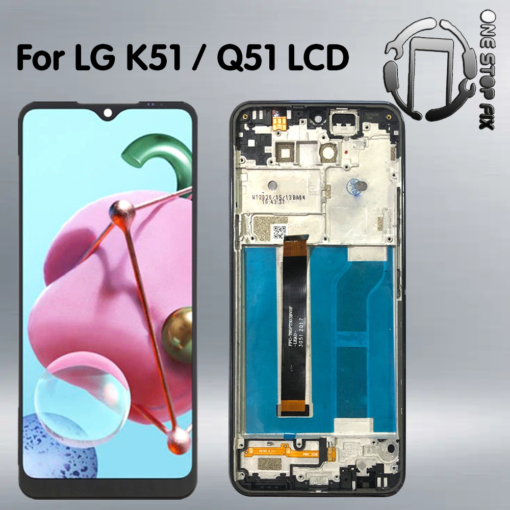 適用於 LG K51 K500 K500UM LM-K500UM LM-K500UM3 帶框架的 LG K51/Q51