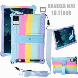 BANOSS N70 10.1 英寸平板電腦保護套超級防震軟矽膠保護套支架外殼