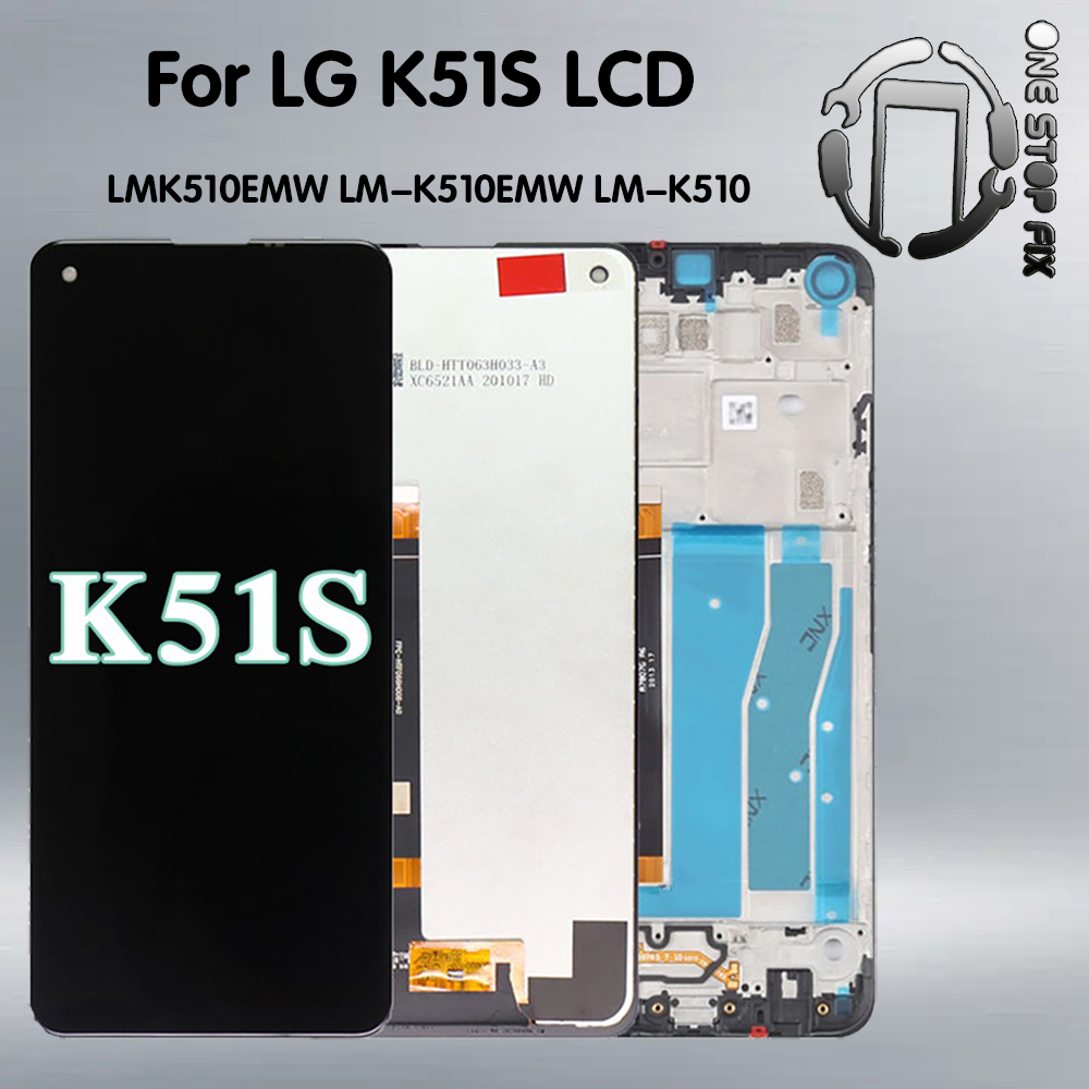適用於 LG K51S Lcd 的 LG K51S LMK510EMW LM-K510 Lcd 顯示屏觸摸屏數字化儀組件