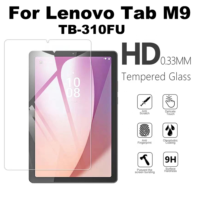 LENOVO 適用於聯想 Tab M9 (2022) 9.0" TB-310FU TB-310 高品質平板鋼化玻璃 9H