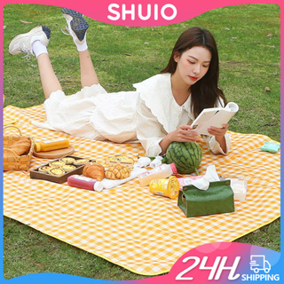 Shuio 200*200cm 便攜式野餐墊戶外防水野餐地毯旅行戶外野營墊