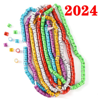 100 件 PHA 2024/2025 鴿子腳環商用環鴿子數字腳環 5 色