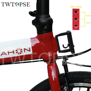 Twtopse 折疊自行車自行車前載塊適用於 Brompton 3SIXTY PIKES Dahon Tern JAVA