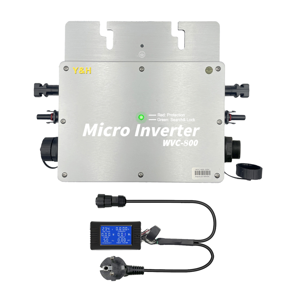 Y&amp;h 800W 太陽能並網微型逆變器防水 IP65 MPPT DC30-42V 光伏輸入 AC180-260V 輸出用