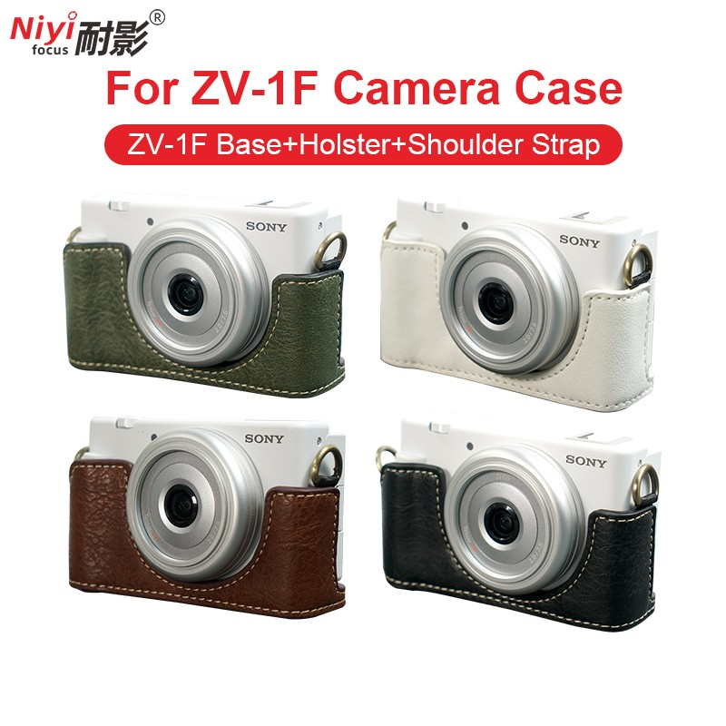 Pu 皮套適用於索尼 ZV-1F ZV1F ZVE1 ZV12 ZV-1M2 ZV-1 mark 2 相機保護袋帶肩帶單