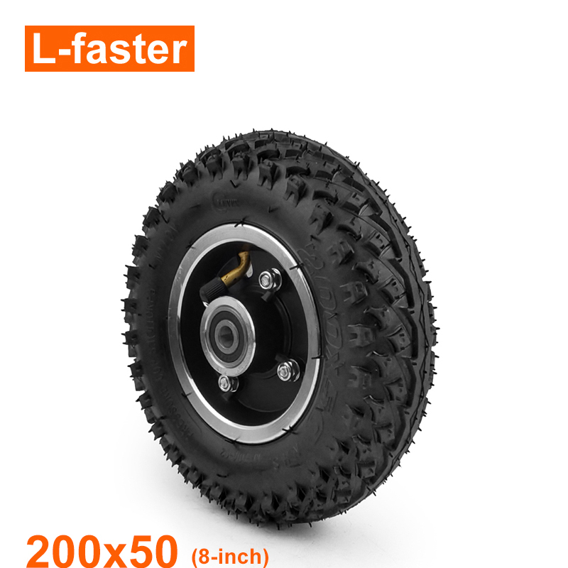 200x50 氣動越野輪胎 8 英寸電動滑板車山地滑板輪