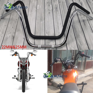 ~MJMOTO~復古改裝車把 超高把 高把 22MM 25MM 把手 手把 重機 檔車 機車車把 哈雷 雲豹 美式