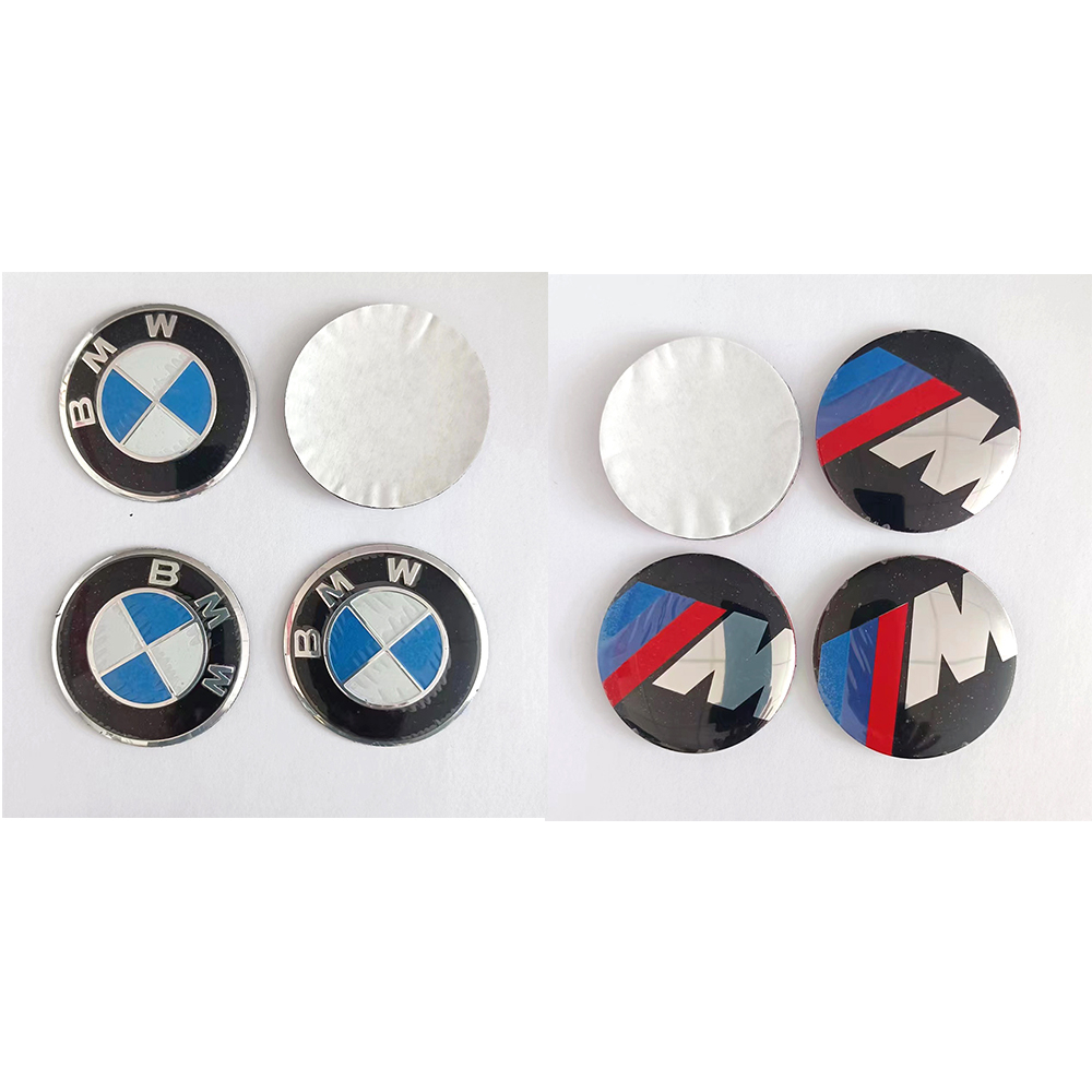 4 件/批 56 毫米 BMW BMW-M MINI 標誌汽車車輪中心輪轂蓋貼紙蓋汽車標誌貼紙