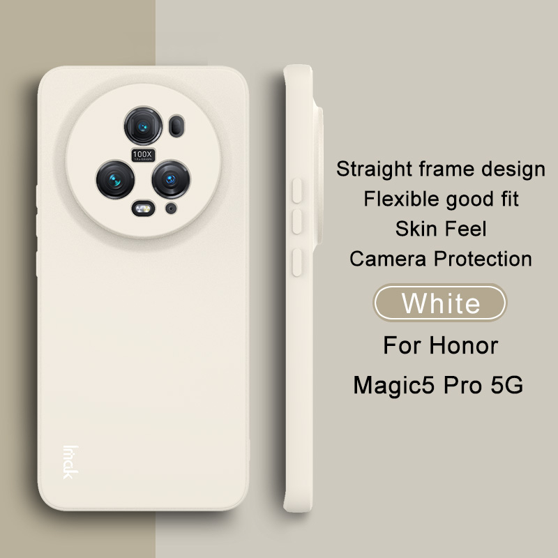 IMAK 榮耀 Honor Magic 5 Pro 5G 直角邊時尚多彩手機殼 軟TPU矽膠防摔保護套 膚感空壓外殼