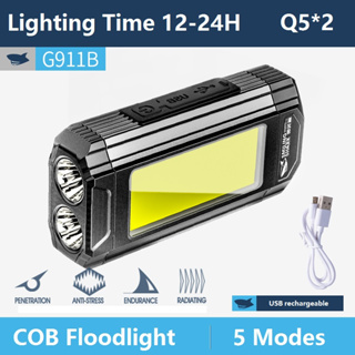 Smilingshark LED 工作燈 COB 工作燈手電筒汽車維修燈 USB 可充電