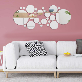 【DDM】可超取！創意圓圈亞克力鏡面牆貼3d立體壁貼客廳裝飾