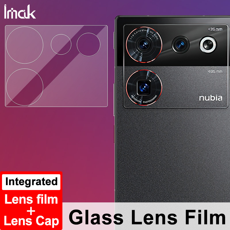 Imak 鏡頭貼+鏡頭蓋一體式 Nubia Z50 Ultra 5G 鋼化玻璃鏡頭膜相機攝像頭 努比亞 保護膜