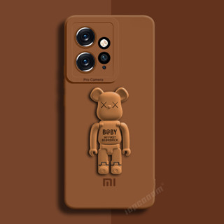 REDMI XIAOMI 可愛的小熊支架手機殼小米紅米 Note 12 Turbo Pro Speed 12S 5G