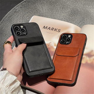 翻蓋卡槽皮革手機殼相容 iPhone 14 13 11 12 Pro Max XS XR 豪華磁性錢包支架保護套