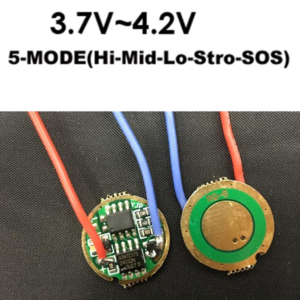 3.7-4.2v 驅動電路板 17mm 用於手電筒 10W LED