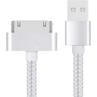 3 英尺替換高速 USB 2.0 尼龍編織同步和充電充電器電纜線,適用於 Apple iPhone 4、4s、3G、3G