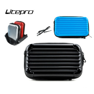 Litepro折疊自行車豬鼻支架迷你手機零用錢包防水手提箱儲存便擕式車包適用於Brompton自行車