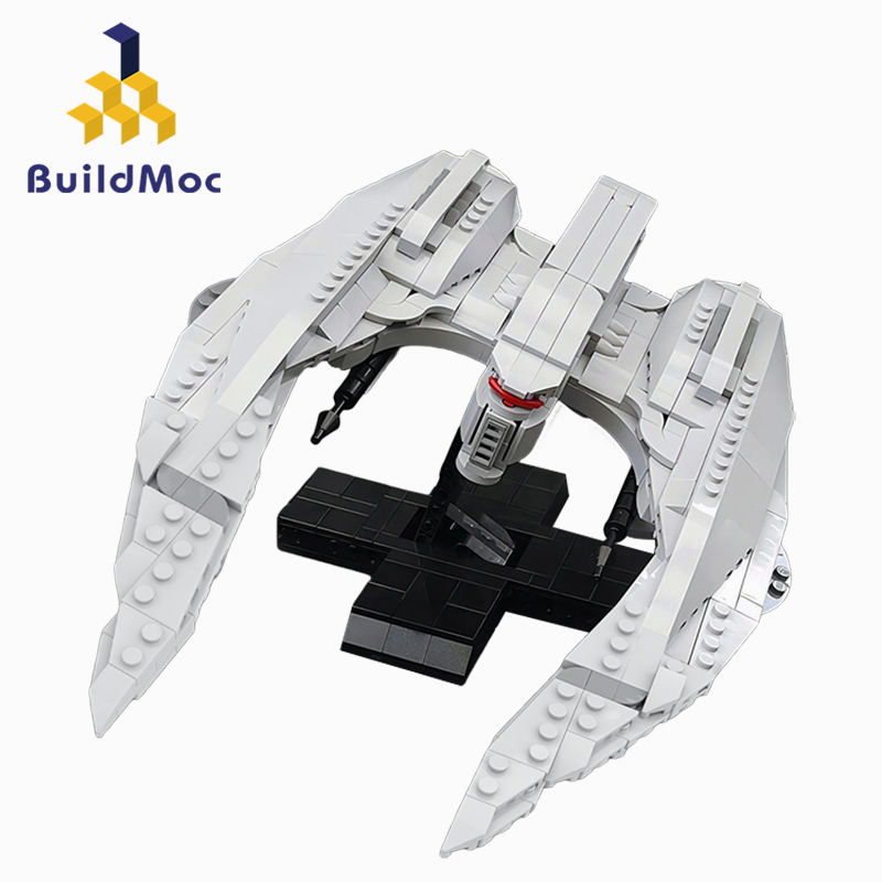 BuildMOC影視太空堡壘卡拉狄加賽隆侵略機MK II戰機拼裝積木玩具670PCS MOC積木