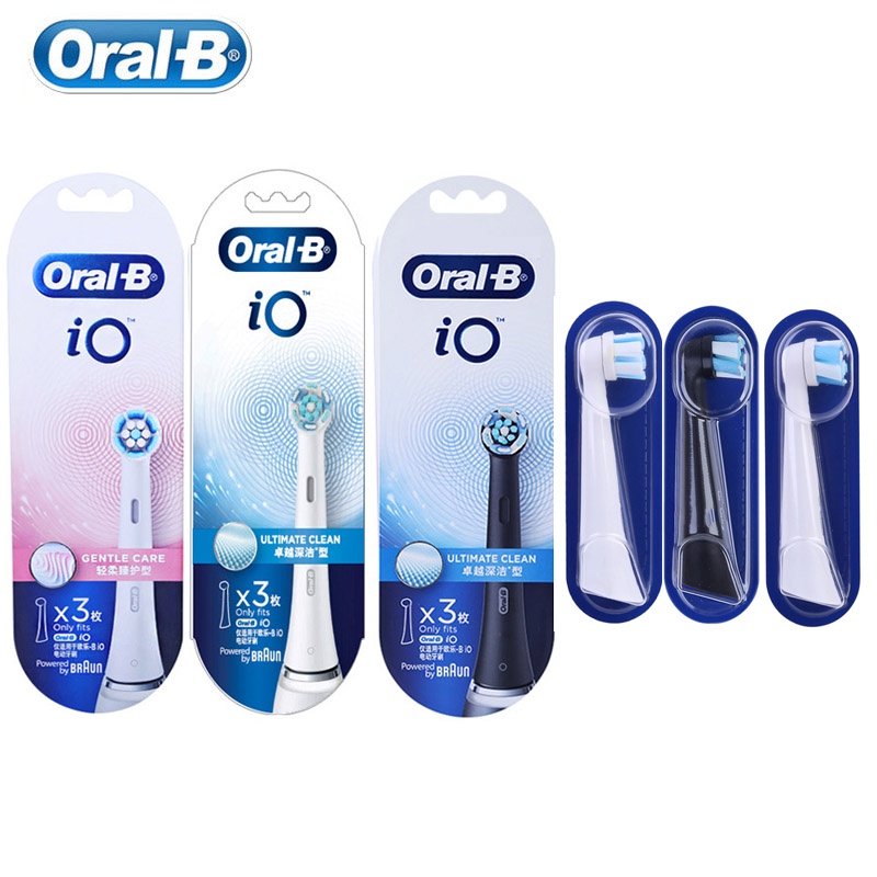 Oral-B 歐樂B iO 替換電動牙刷頭補充裝溫和清潔牙刷頭適用於 OralB IO7 IO8