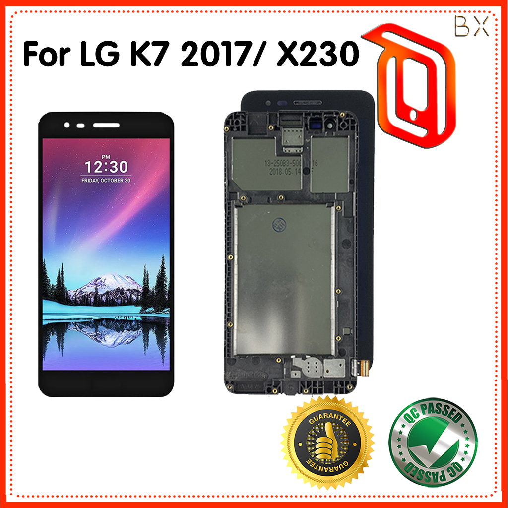 適用於 LG X230 LCD 顯示屏的 LG K7 2017 X230 LCD 顯示屏觸摸屏數字化儀帶框架組件