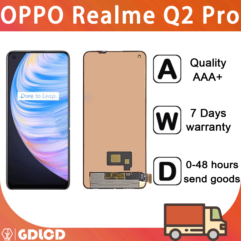 Oppo RealMe Q2 Pro LCD 顯示屏觸摸屏數字化儀更換
