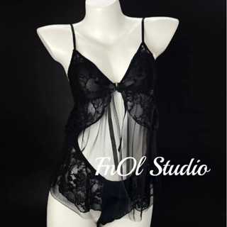「FnOl Studio」鄰家妹妹 小胸顯大！情趣內衣性感睡衣吊帶蕾絲誘惑火辣開襠女睡裙制服套裝